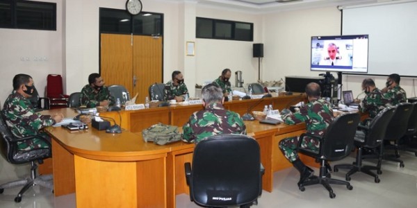 Kapusjaspermildas TNI Ikuti Sidang Umum ke-75 CISM di Belgia Melalui Vicon