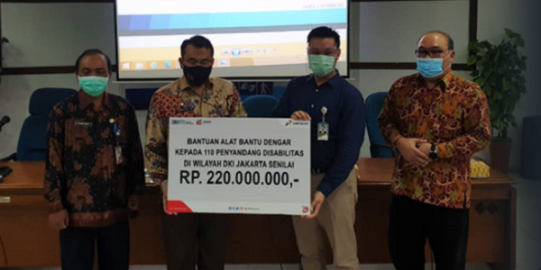 Bantu Kelompok Rentan, Pertamina Salurkan Bantuan 110 unit Alat Bantu Dengar