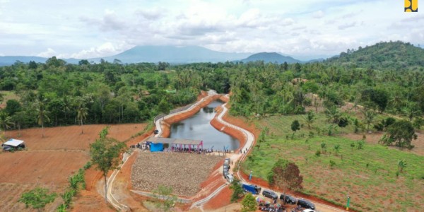 Kementerian PUPR Rampungkan Pengerjaan Embung Kamilin dan Gunung Raya di Pringsewu