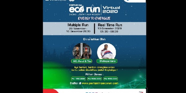 3000 Runner Peduli Disabilitas Mulai Multiple Run di Pertamina Virtual Eco Run