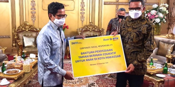 Taman Bermain Anak Bantuan CSR Bank BTN