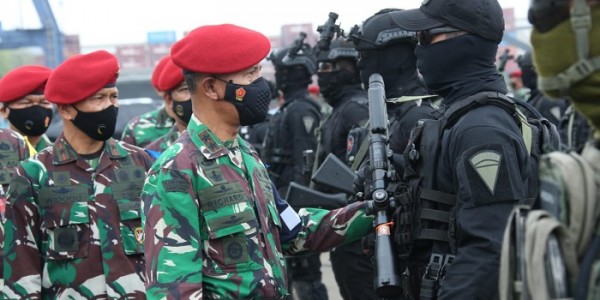 Dankoopssus TNI : TNI Tidak Akan Membiarkan Aksi Terorisme Mengancam