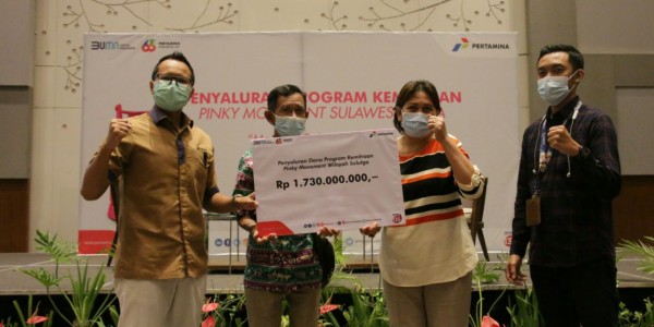 Pertamina Salurkan Bantuan Kemitraan Pinky Movement untuk Sulut dan Gorontalo