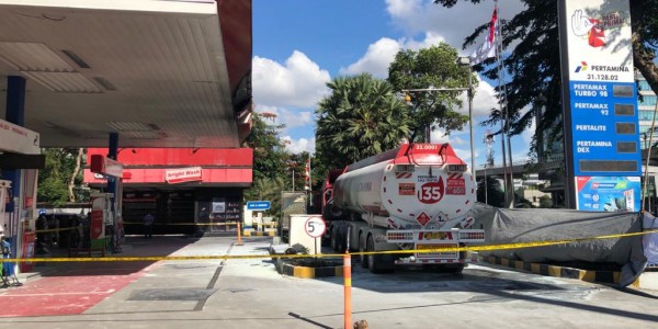 Di Jalan MT Haryono Pertamina Berikan Alternatif Layanan SPBU