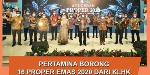 Borong 16 Penghargaan PROPER Emas 2020, Pertamina Perkuat Komitmen ESG