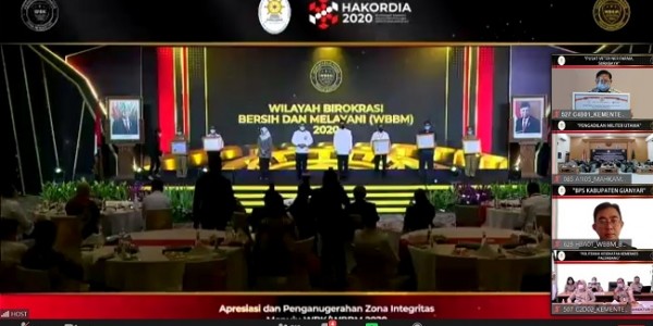 Unit Pelaksana Teknis Kementan Raih Predikat Wilayah Bebas Korupsi