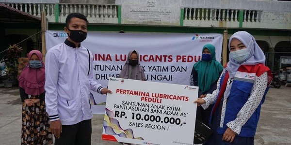 PT Pertamina Lubricants Berbagi Sesama Menjelang Akhir Tahun 2020