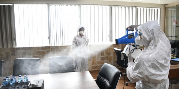 Penyemprotan Ruang Anggota Dewan