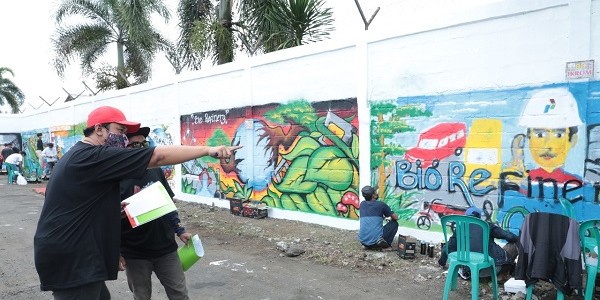 Fasilitasi Kreatifitas Seni Mural, Kilang Pertamina Cilacap Gelar Lomba Seni Menghias Dinding