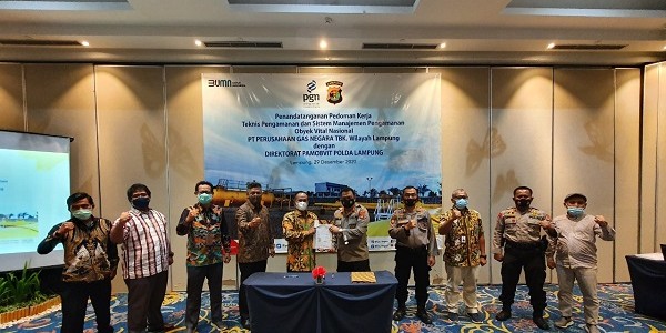 Jaga Pengamanan Obvitnas Lampung, PGN Kerjasama dengan Polda Lampung