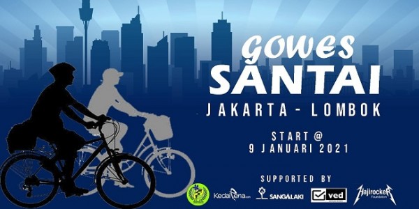 Gerak Lawan Covid-19, Empat Orang Ini Gowes Jakarta-Lombok