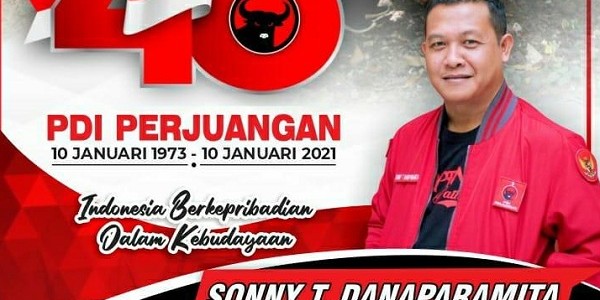 HUT PDI Perjuangan ke-48, Sonny Ajak Masyarakat Berkolaborasi Wujudkan Indonesia Maju
