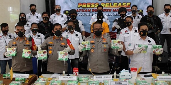 Dikirim Awal Tahun, 46,5 Kilo Sabu Asal Medan Disita Polisi