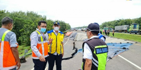 PUPR Bersama BUJT Percepat Penanganan Tol Cipali yang Ambles