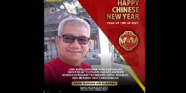 Agun Gunandjar Sudarsa Ucapkan Imlek 2572