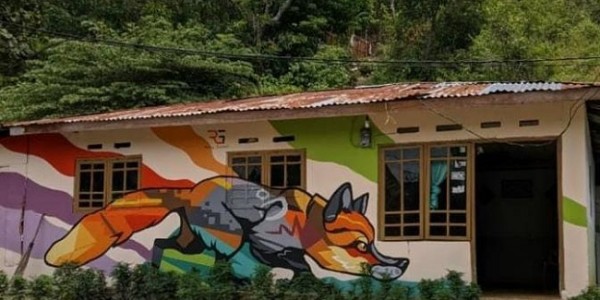 Rumah Desa Disulap Jadi Objek Wisata Baru, Penuh Mural Warna-Warni