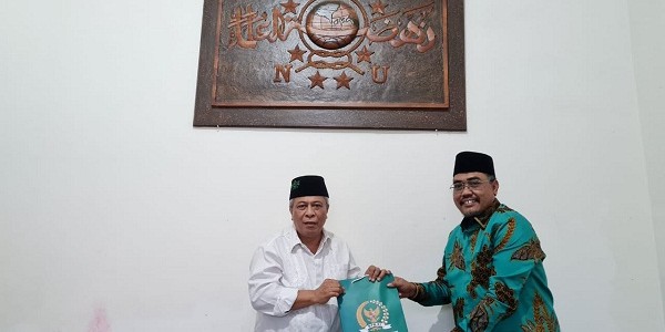Silaturahim ke Kiai Muhyiddin Ishaq, Gus Jazil Minta Nasihat Kembangkan NU DKI