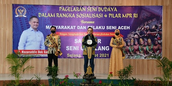 MPR Sosialisasikan Empat Pilar Lewat ‘Tarian Aceh dan Debus’ di Banda Aceh