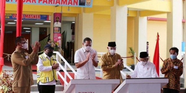 Pasar Pariaman Diresmikan Wapres, Ekonomi Kota Diharapkan Segera Pulih