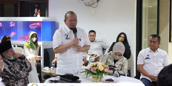 Silaturahmi dengan Berbagai Komunitas, Ketua DPD RI Ingin Kawal Pembangunan Jokowi Sampai Selesai