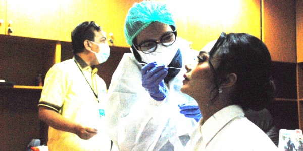KD Lakukan Test Swab Covid-19