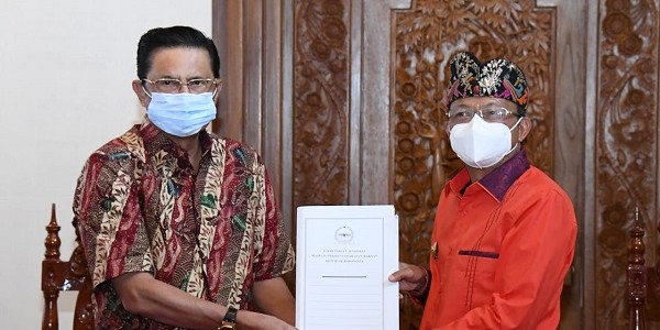 Gubernur Bali Harap MPR Dukung Percepatan Program Vaksinasi 70 Persen Masyarakat Bali