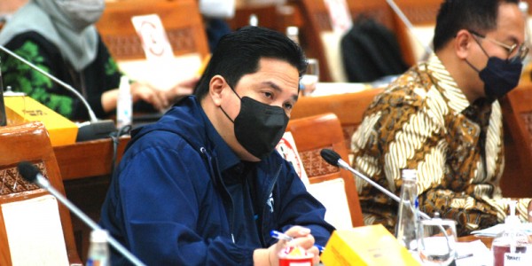 Menteri BUMN Erick Thohir Raker Dengan Komisi VI DPR RI