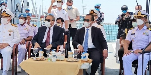 Dansatgas MTF Jamu Makan Siang Dubes RI untuk Turki di Geladak KRI Sultan Iskandar Muda
