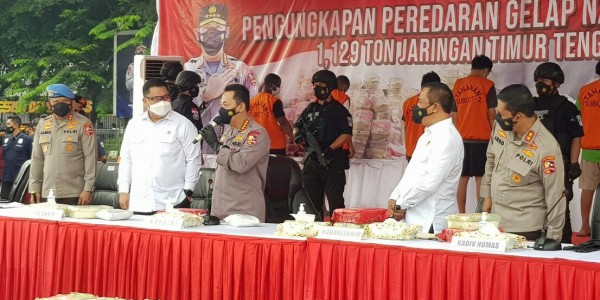 Lebih dari 1,12 Ton Sabu Disita, Kapolri Klaim Dapat Selamatkan 5,6 Juta Jiwa