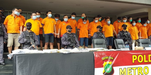Resahkan Supir Truk, Sebanyak 24 Preman dan Bajing Loncat Ditangkap Polisi
