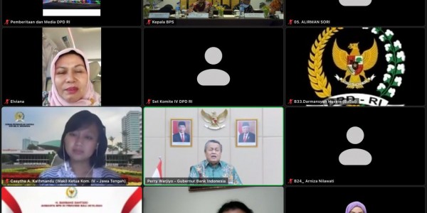 Komite IV DPD RI Minta BI Genjot Pemulihan Ekonomi Lewat Kebijakan Moneter