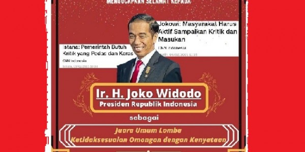 Giliran Mahasiswa UGM Beri Gelar ke Jokowi, Juara Umum Lomba Ketidaksesuaian Omongan