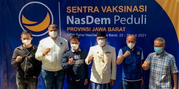 NasDem Jabar Bangun Sentra Vaksinasi Covid-19, Target Realisasi 30.000 Dosis 