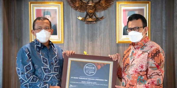 BTN Raih Penghargaan Sebagai Bank Terbaik 2021