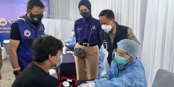 2,7 Juta Warga DKI Belum Divaksin, Pemuda NasDem Dirikan Sentra Vaksinasi