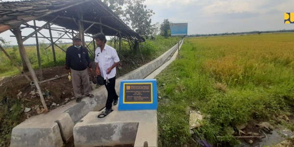 Optimalkan Fungsi Bendungan Kuningan, PUPR Bangun Jaringan Irigasi Tersier Cileunya