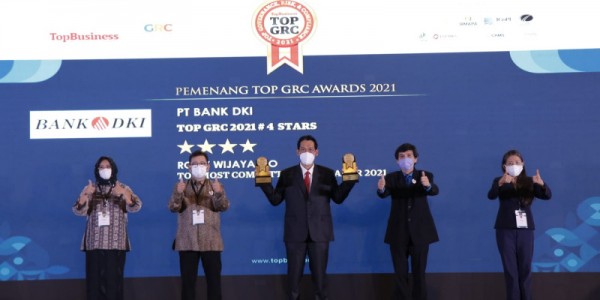 Bank DKI Raih Penghargaan Top GRC #4 Stars