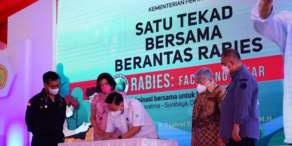 Mentan SYL Canangkan Indonesia Bebas Rabies Tahun 2030