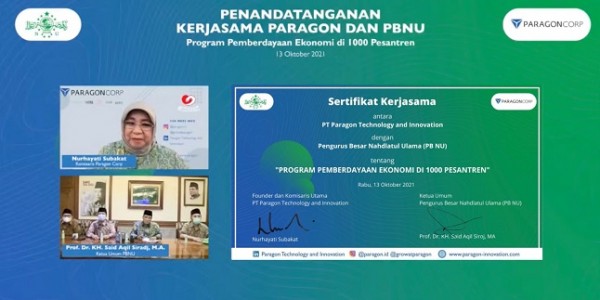 Paragon Gandeng PBNU Berdayakan Ekonomi Umat di 1000 Pesantren, Paragon Gandeng PBNU