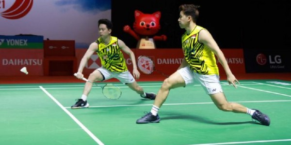 Tumbangkan Korsel, Kevin/Marcus Melangkah ke Perempat Final Indonesia Open