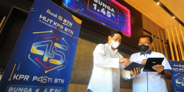 Hut KPR Ke 45, BTN Luncurkan Program Suku Bunga 1,45 %