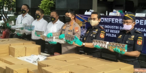 Hampir Setengah Juta Batang Rokok Ilegal Disita Polisi, Rp 750 Juta Uang Negara Diselamatkan