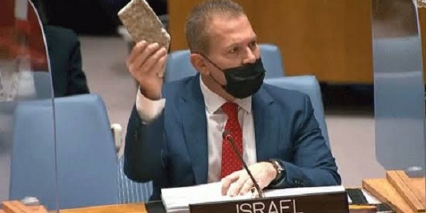 Utusan Israel Bawa-bawa Batu di Rapat Dewan Keamanan PBB, Buat Apa?