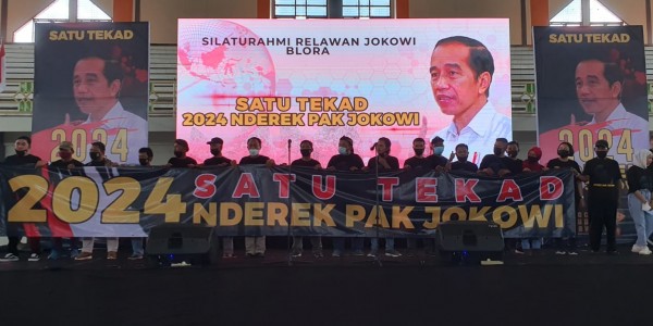 Relawan Berkumpul di Blora, Pastikan 2024 Tegak Lurus Kawal Jokowi