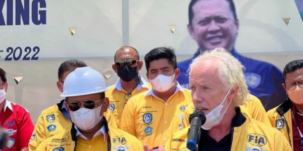 Bamsoet Bersama CEO Gallant Venture Pte LTD Lakukan Seremonial Penentuan Titik Koordinat Pembangunan Bintan International Circuit