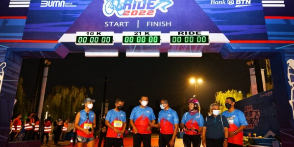 3000 Peserta Ramaikan BTN Run & Ride 2022