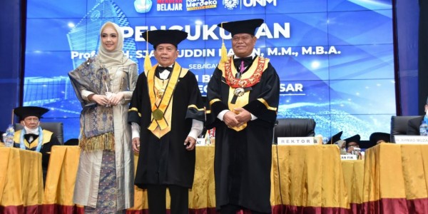 Syarief Hasan, Putra Asli Palopo Dikukuhkan Sebagai Profesor Dari UNM