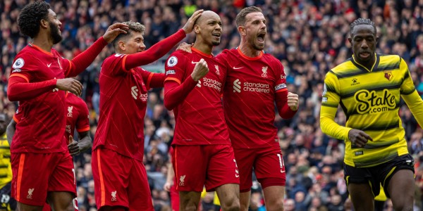 Bermain di Kandang, Liverpool Kalahkan Watford 2-0
