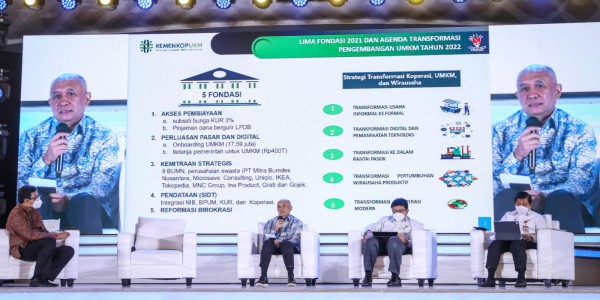 Di Rakornas 2022, Teten: Sekarang Saya Nggak Mau Lagi Perbanyak Sektor Mikro