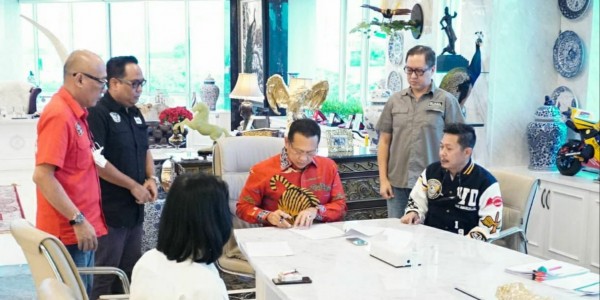 Bamsoet Tandatangani Kerjasama Pengembangan Black Stone Garage - IMI Lounge
